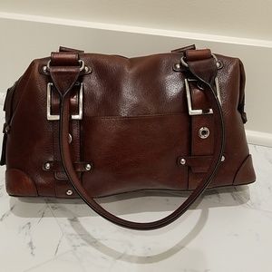 Wilson's leather dark brown handbag